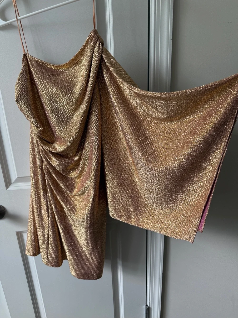 Adrianna Papell shimmering metallic